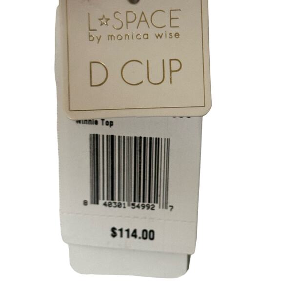 L Space Green Bikini Top NWT Size Large D Cup - Picture 6 of 7